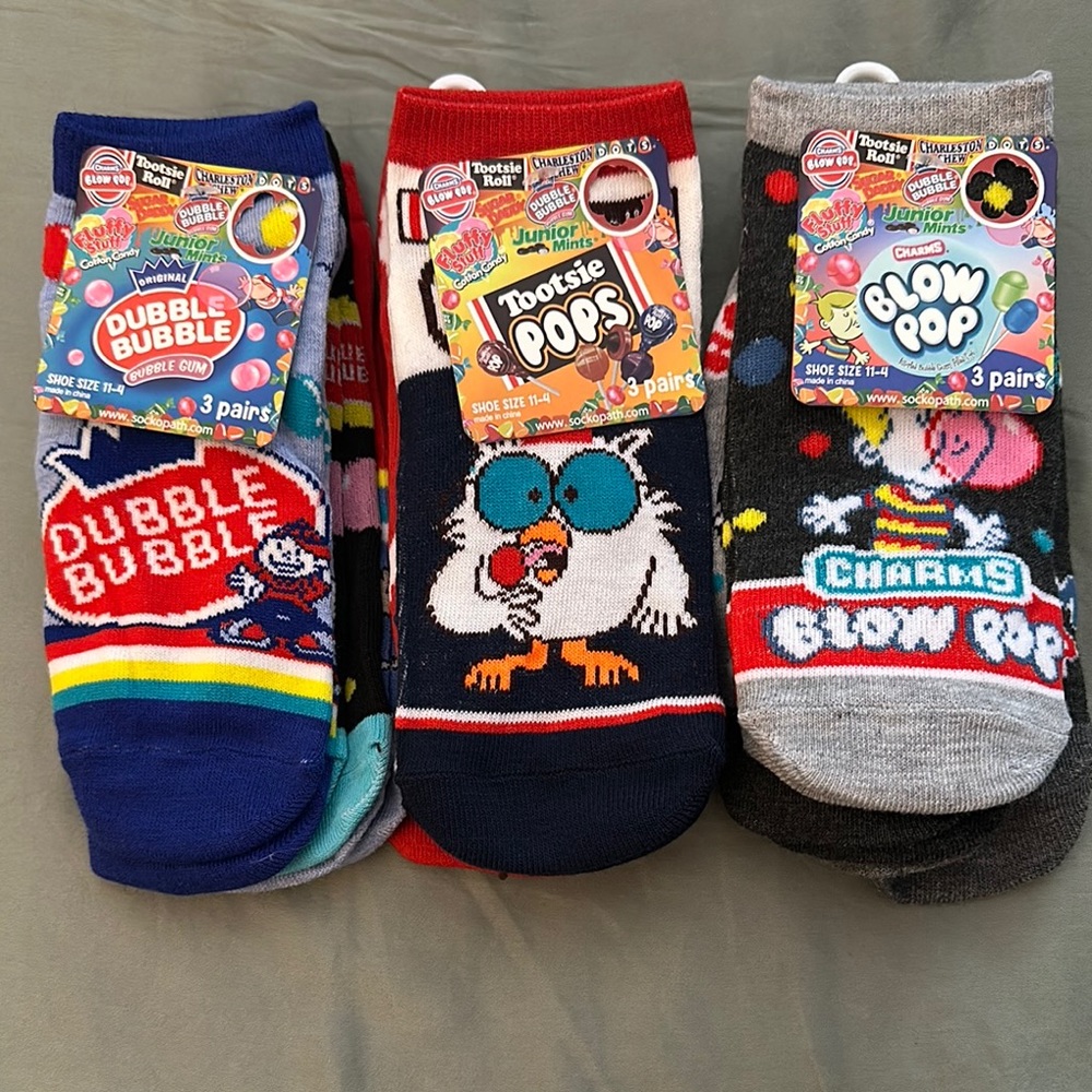 Colorful Cartoon Character Socks Set